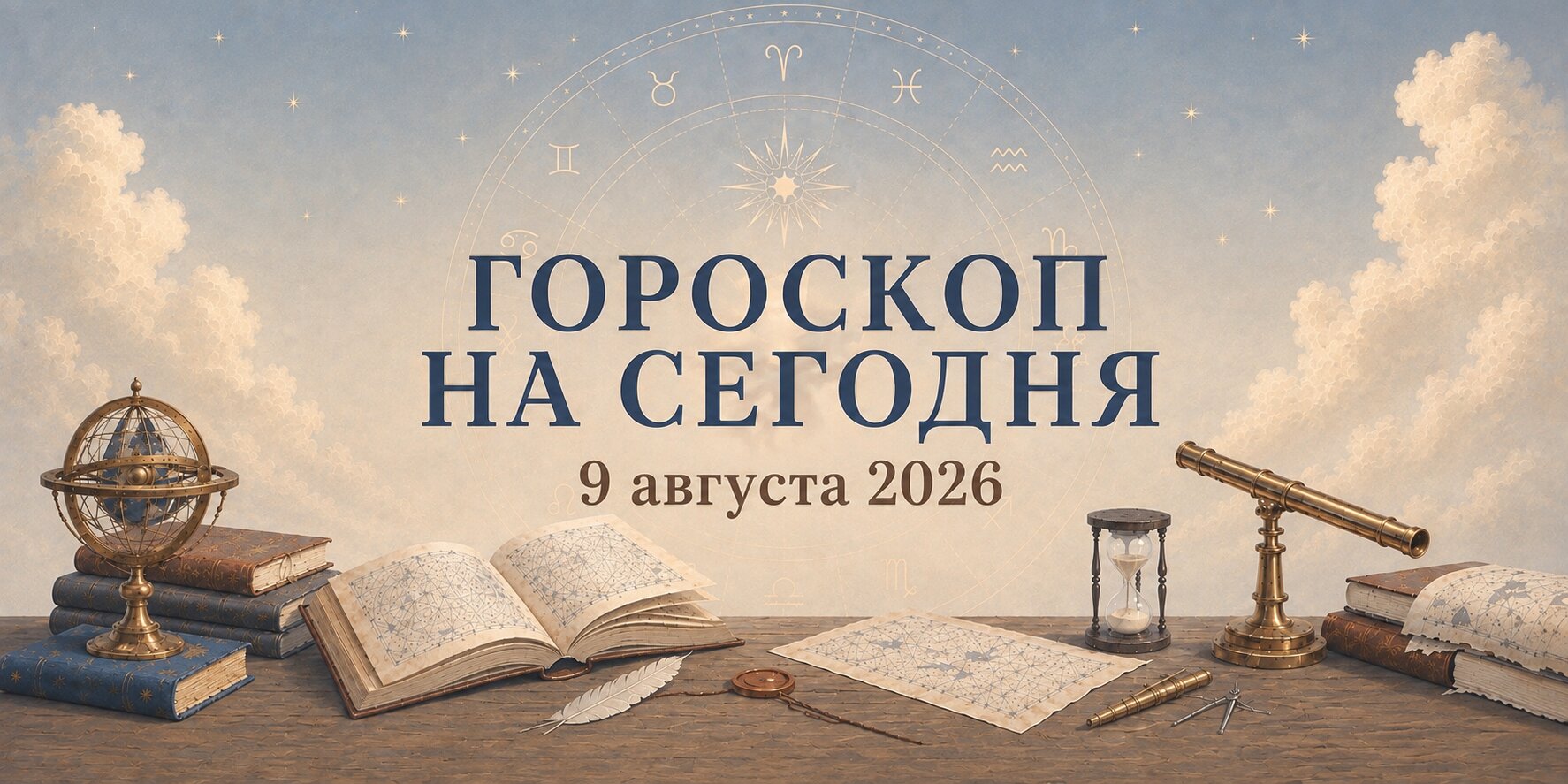 Астропрогноз на 9 августа 2026 года