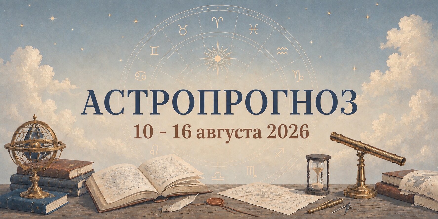 Астропрогноз на неделю 10–16 августа 2026