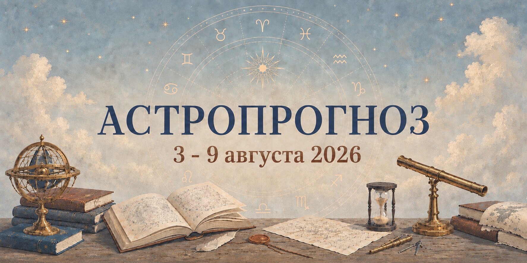 Астропрогноз на неделю 3–9 августа 2026