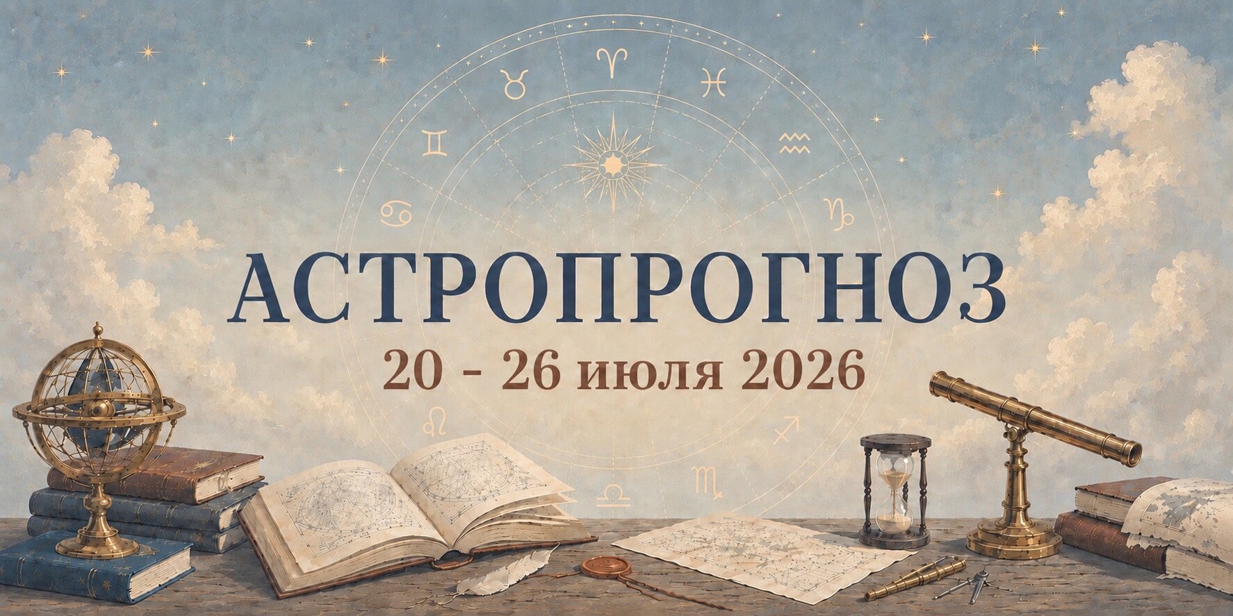 Астропрогноз на неделю 20–26 июля 2026